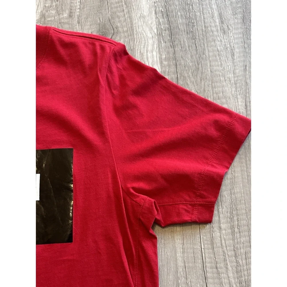 Rare Air Jordan T-Shirt Mens Small Red Cotton Box Logo Crew Neck‎ CJ9624-687